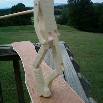 Handmade Limberjack, Appalachian Folk Dancer/Rythym Instrument - Natural image 2