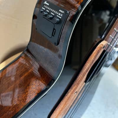 Ibanez AEGB24E AEG Acoustic-electric Bass Guitar - Black High Gloss image 2