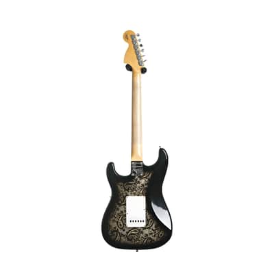 Fender Custom Shop 2024 Limited Edition 1968 Stratocaster Electric Guitar - Black Paisley, Journeyman Relic image 4