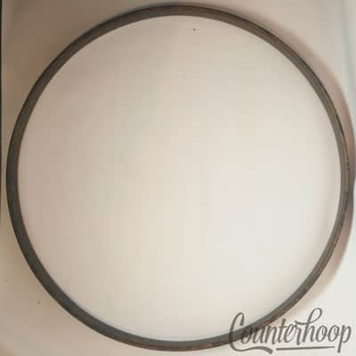 *Leedy 26" Bass Drum Hoop/Rim Vintage 20s 1Ply 3/8"Thick Solid Maple Stain/Black image 4