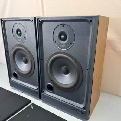 Polk Audio S4 Bookshelf Speakers HiFi Stereo Vintage Home Audio Black Left Right image 3
