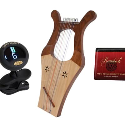 2-Tone Color Package Includes: Kinnor Harp 2-Tone Color + Roosebeck Mini Kinnor Harp Extra String Se image 1