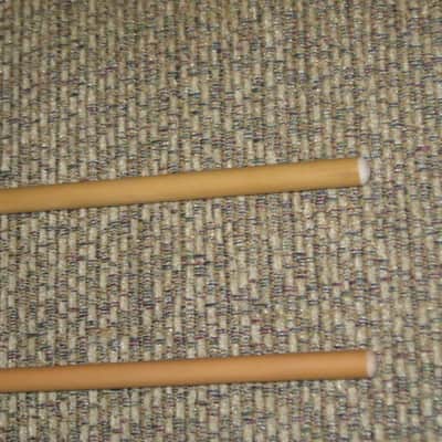 ONE pair new old stock Innovative Percussion James Ross IP905 BRIGHT XYLOPHONE / GLOCKENSPIEL / BELL Mallets, 1 and 1/8" Rust Round Ball (head), Rattan Handle, BRIGHT = produce a lighter sound with higher overtones image 7