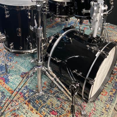 Mapex - Black Panther Design Lab, Cherry Bomb,  Jeff Hamilton 4-Piece Bop  Set! 2020's - Piano Black, Snare and Cases included!! image 3