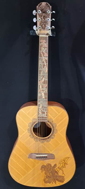 Blueberry NEW IN STOCK Handmade Dreadnought Guitar Eagles image 1