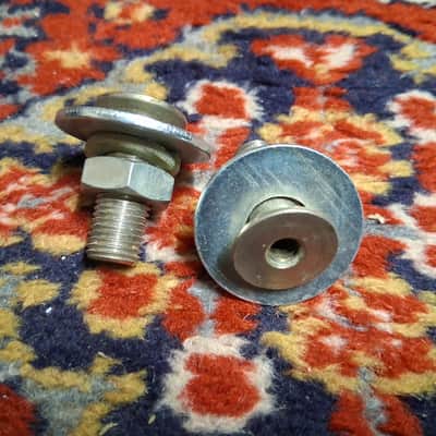 Fender Amp Piggy Back Cabinet Thumb Screw Sockets Vintage Original Parts 1950s-60s-70s - Nickel/Silver Original Patina image 2