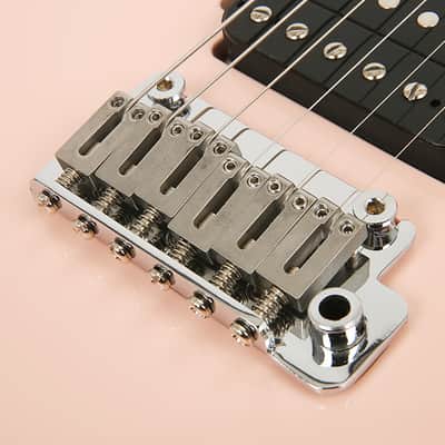 Corona Modern Plus T Shell Pink Stainless 24Fret Roasted Maple HH Telecaster image 6