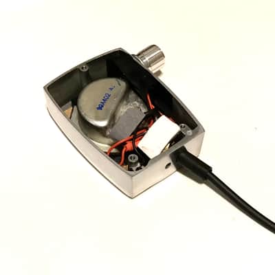 Custom Vintage 1950’s Electro-Voice 715 Satin Chrome HiZ Microphone - Shure Ceramic Element- Built-in Volume Control image 7