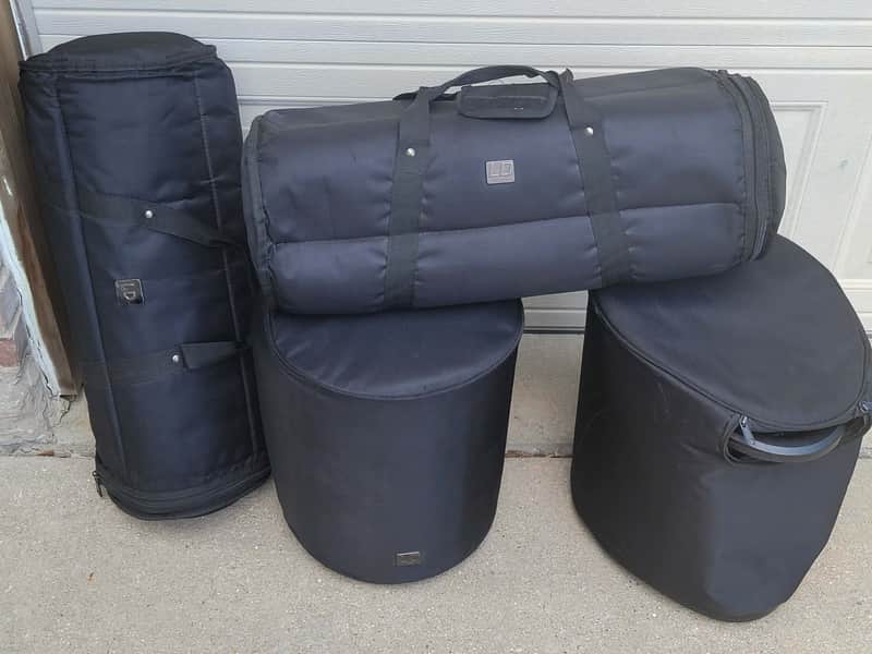 A pair of LD Systems MAUI5 800w All-in-One PA System with Bluetooth 2020s - Black w/ Bags and Covers image 1