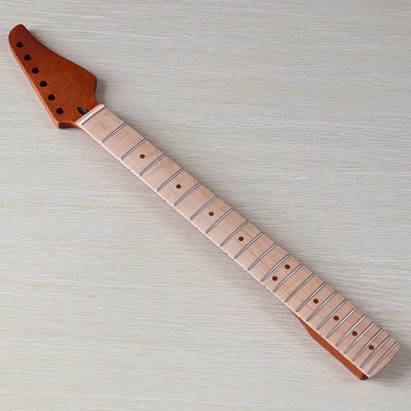 Maple Fingerboard 22 Frets Sapele Wood Guitar Neck image 1