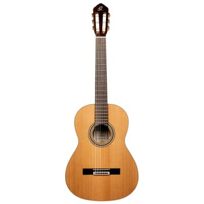 Ortega R20GWN Traditional Series Solid Cedar Top Mahogany Neck Nylon 6-String Classical Acoustic Guitar w/Gig Bag image 4