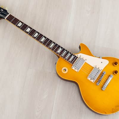2000 Gibson Custom Shop Historic 1959 Les Paul Standard R9 Plain Top Unburst, 100% Original w/ 57 Classic PAFs, Case image 11