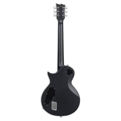 ESP E-II ECBB Eclipse Electric Guitar with Case, Satin Black Bild 2