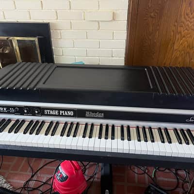Rhodes Mark II 73 stage piano 1982 - Black image 10