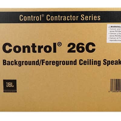 (2) Control 26C 6.5" 150 Watt In-Ceiling White Home Theater Speakers 16-ohm image 9