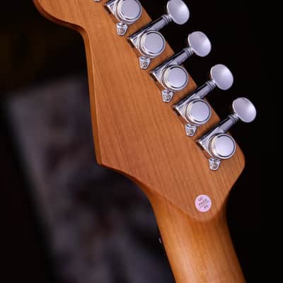 Dhatarattha HSS Strat-Style – Cherry Sunburst Nitro Heavy Relic image 8