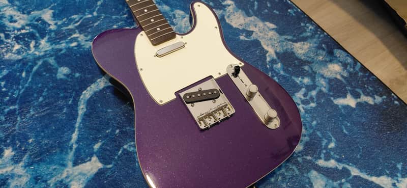 Squier Classic Vibe Baritone Custom Telecaster - Purple Sparkle, Sweetwater Exclusive image 1