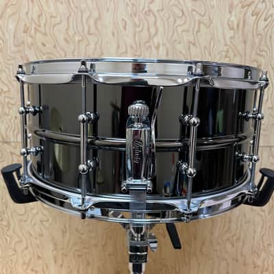 Ludwig LB417T Black Beauty 6.5x14" 10-Lug Brass Snare Drum with Tube Lugs 1999 - Present - Black Nickel-Plated image 2