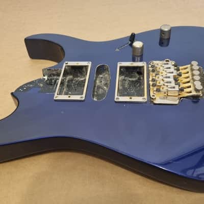 Ibanez RG Japan Electric Guitar Body Loaded Floyd Rose, Pots Purple Gold MIJ image 4