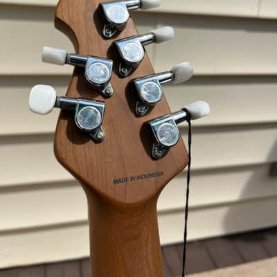 Sterling by Ernie Ball Music Man Axis AX50 Lava Burst Quilted Maple Top Electric Guitar Roasted Maple Neck Fingerboard AX50QM Whammy Tremolo Bar image 21