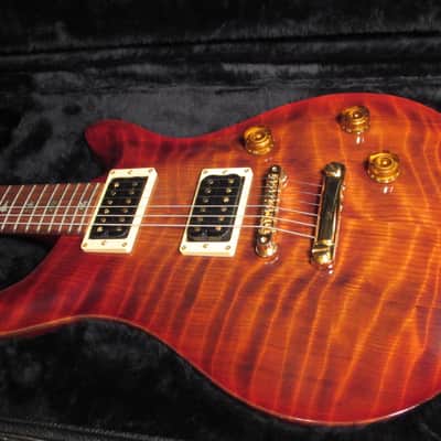 PRS Limited Edition 1990 Amber Burst Signed Headstock Redwood Top Semi Hollow NM OHSC image 1