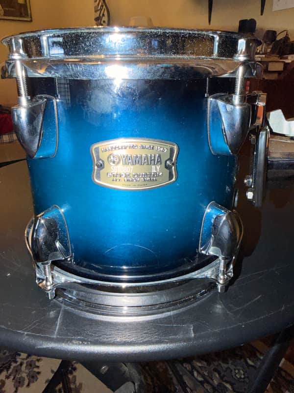Yamaha SBT0807 Stage Custom Birch 8x7" Rack Tom 2015 - Present - Deep Blue Sunburst image 1