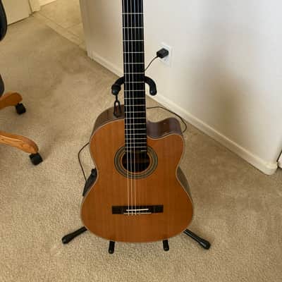 Washburn c104 sce  acoustic electric classical guitar natural image 2