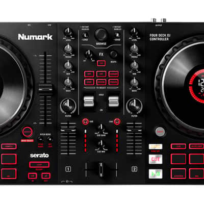 Numark Mixtrack Platinum FX 4-Deck Advanced DJ Controller with Jog Wheel Displays and Effects Paddles image 3