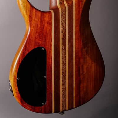 Peavey Zephyr 4 String NTB Neck Through Bass Guitar Bubinga/Maple/Mahogany image 6