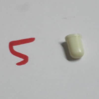FIVE USED Slider CAPS for GE7 Equalizer or GE7B Bass Equalizer [all caps have visible cracks: 3 caps have hair-line cracks / one cap slightly wider crack(s) / one cap has bigger gap-crack(s)] AS IS & 1 new grommet image 23