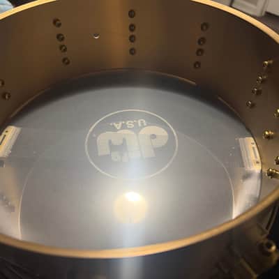 DW 5x14 True Cast bell brass snare #20 of 100 - Sand cast bronze image 3