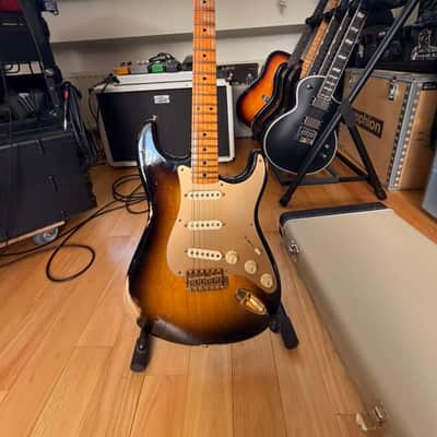 Fender Custom Shop '55 Reissue Stratocaster Relic (BKP Tryptich) image 2