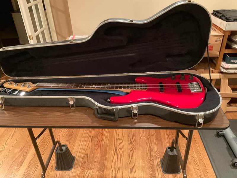 Fender American Standard Jazz Bass with Rosewood Fretboard 1990 - 1991 Candy Apple Red image 1