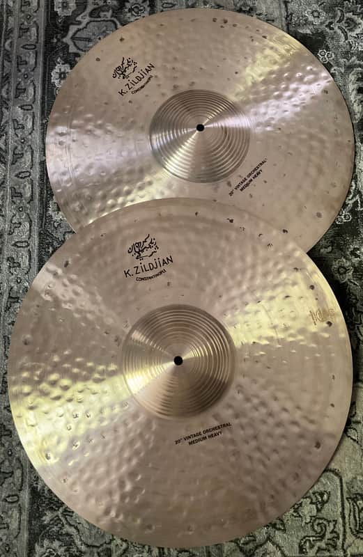 Mint Zildjian 20" K Constantinople Vintage Orchestral Medium Heavy Cymbals Pair w/Straps K1144 image 1