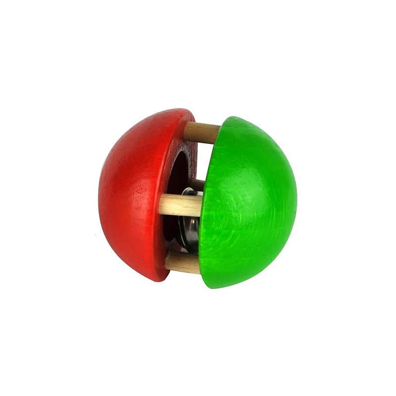 Voggenreiter Wooden Ball Bell (red/green) image 1