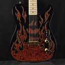 Mint Fender James Burton Telecaster Red Paisley Flames Maple Fingerboard