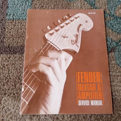 Vintage March 1967 Fender Service Manual for Guitars and Amplifiers! Rare, Original Case Candy! image 1