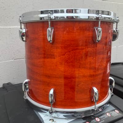 Gretsch USA 14" Floor tom drum Burnt Orange image 4