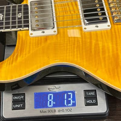 PRS Santana Retro 10 Top Sprayer's Choice Santana Yellow Gold Holoflake Back w/case 0415510 image 13