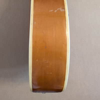 Vintage 1950s Huttl Archtop Acoustic Guitar with Hofner Tailpiece Germany image 16