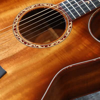 MINTY! 2019 Taylor Custom Grand Orchestra Grade-A Koa Acoustic/ Electric Guitar Shaded Edge Burst + OHSC (5906) image 4