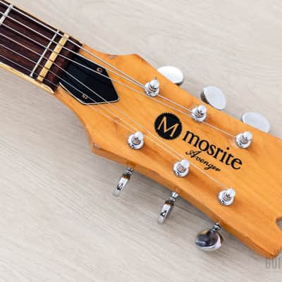 1970s Mosrite Ventures Model “Avenger” Vintage Electric Guitar White w/ Moseley Vibrato, Firstman Japan image 4