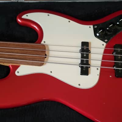 Fender 79 P-BASS USA neck With Stereo JAZZ Body 1979 Red image 5