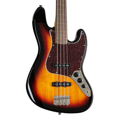 Squier Classic Vibe '60s FL Jazz Bass (3-Colour Sunburst) - 4-String Electric Bass image 6