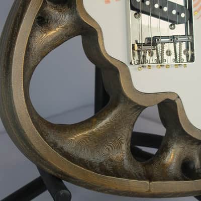 The "Optimized Illusion" by Cowtown 3D Prints - The Optimal Electric Guitar, 3D printed with Real Wood and Carbon Fiber image 6