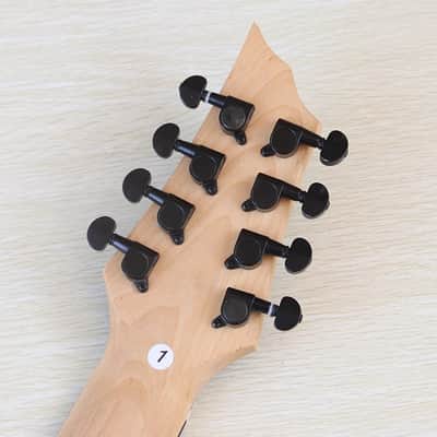 Left Handed 8 String Electric Guitar, Mahogany Body, Maple Neck, 24 Frets Fingerboard image 6