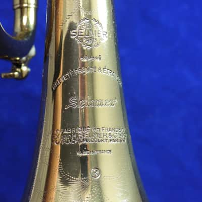 Selmer Paris Grand Prix model 20 Bb trumpet 1950 Lacquered Brass image 8
