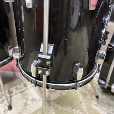 Tempus 4-Piece Carbon Fiber Drum Set 1990s - Black image 13