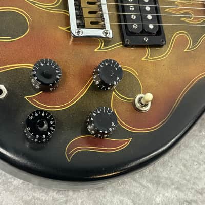 Washburn Raven electric guitar / flaming eagle refinish + Tweed case image 14