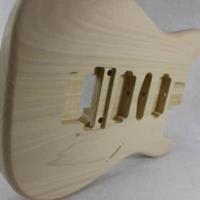 Unfinished Poplar HSH guitar body - fits Fender Strat Stratocaster neck Floyd Rose J896 image 6